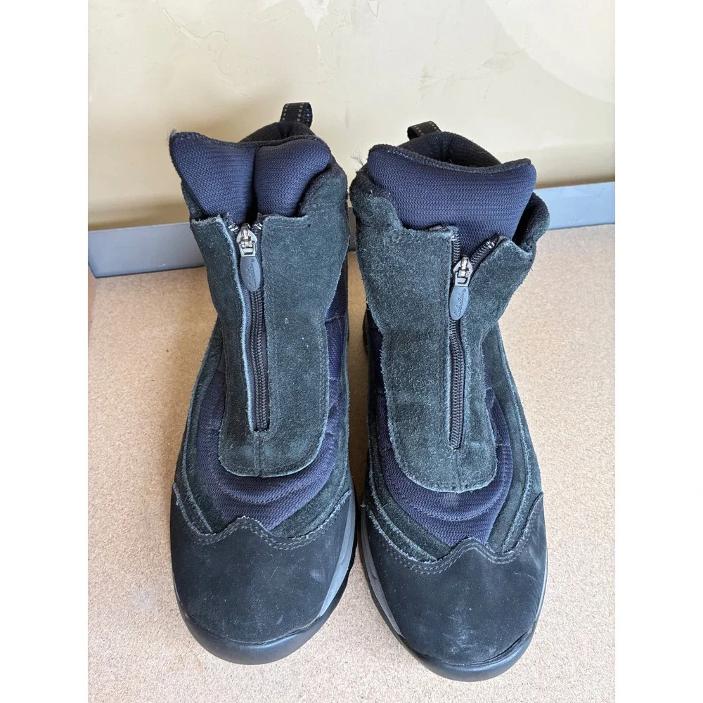 Cabelas Dry-Plus Thinsulate Ultra Winter Boots Mens 10 D Black Suede Zip 84-1107